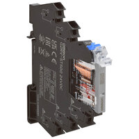 Przekaźnik wąski 6 mm z Gniazdem, SPDT, 6 A, Gniazda wtykowe, 24 VAC/DC, Przełącznik testowy (G2RV-ST501 24VAC/DC) - Omron
